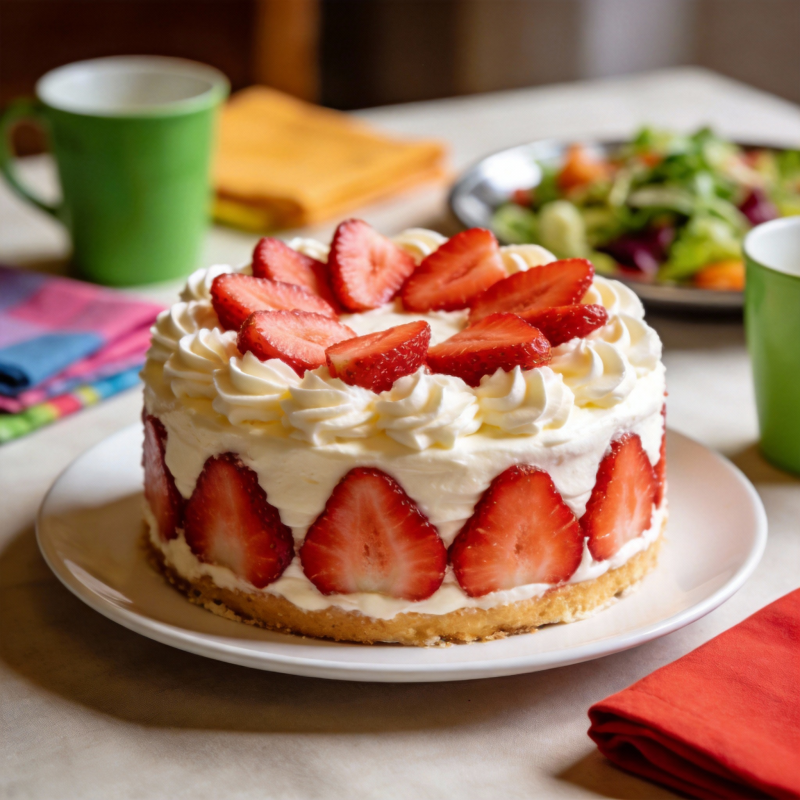 草莓奶油蛋糕图片