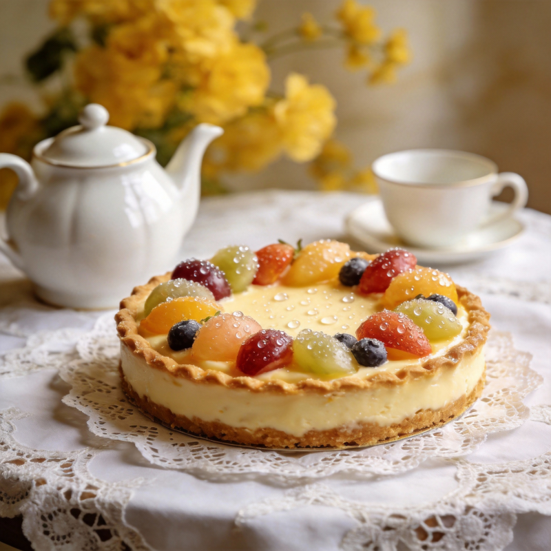 水果奶油挞图片