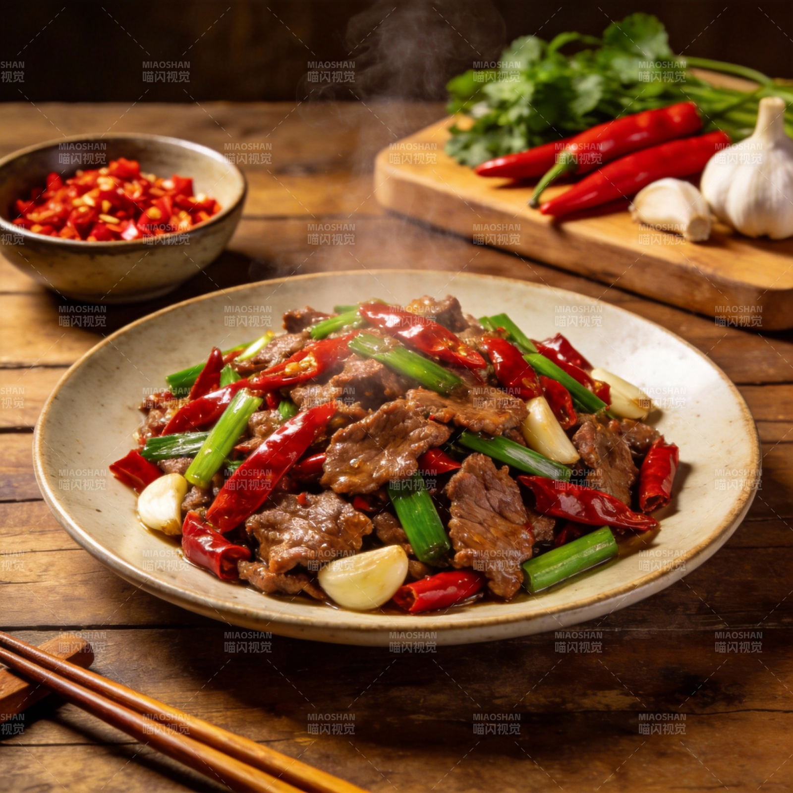 辣炒牛肉片图片