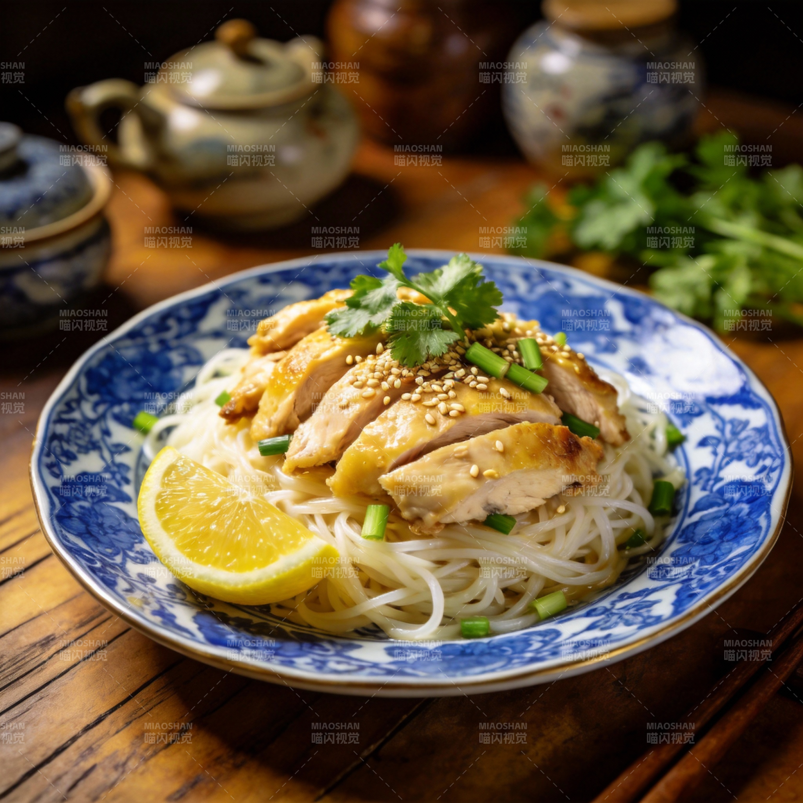 柠檬鸡丝面图片