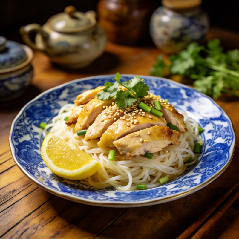 柠檬鸡丝面图片