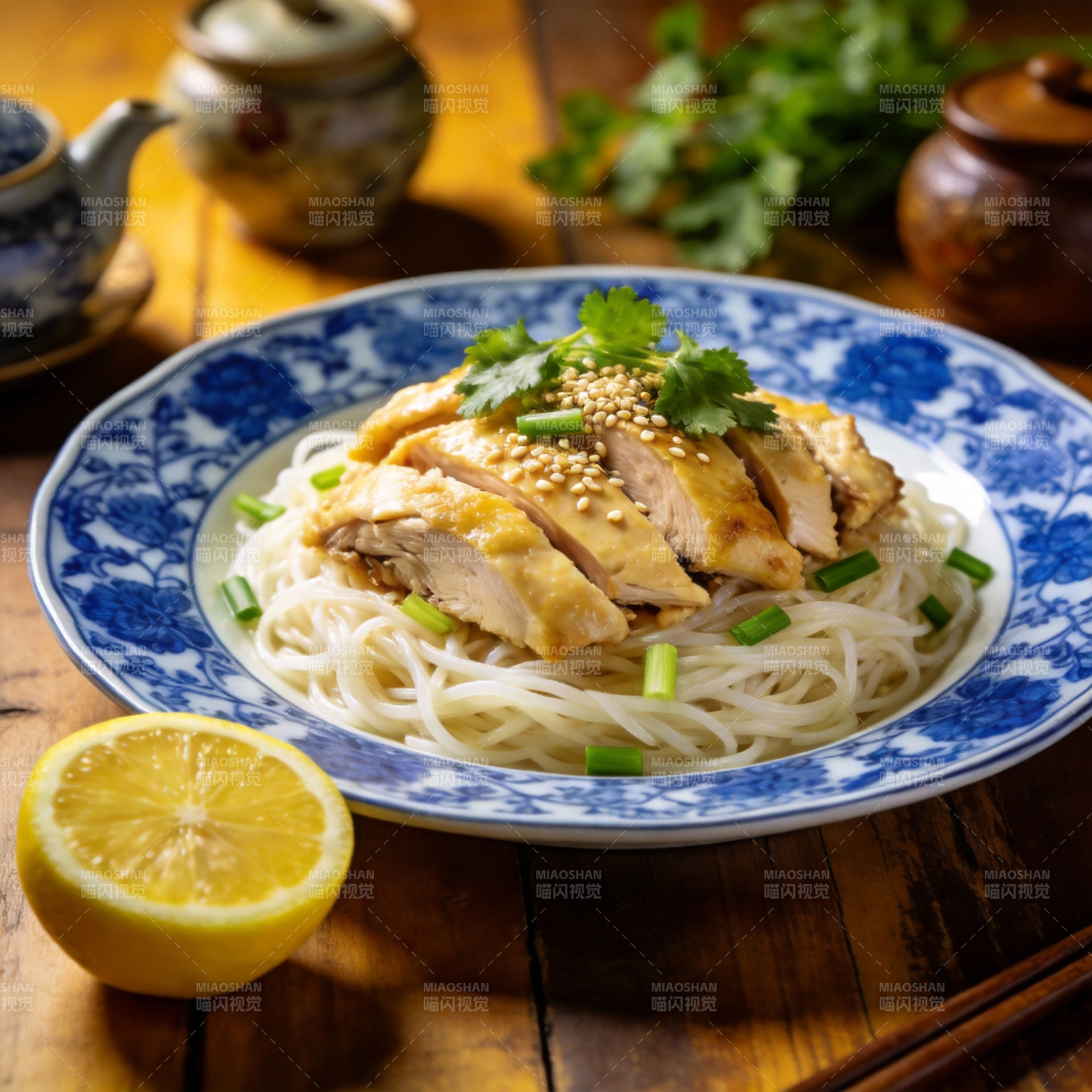 柠檬鸡丝面图片