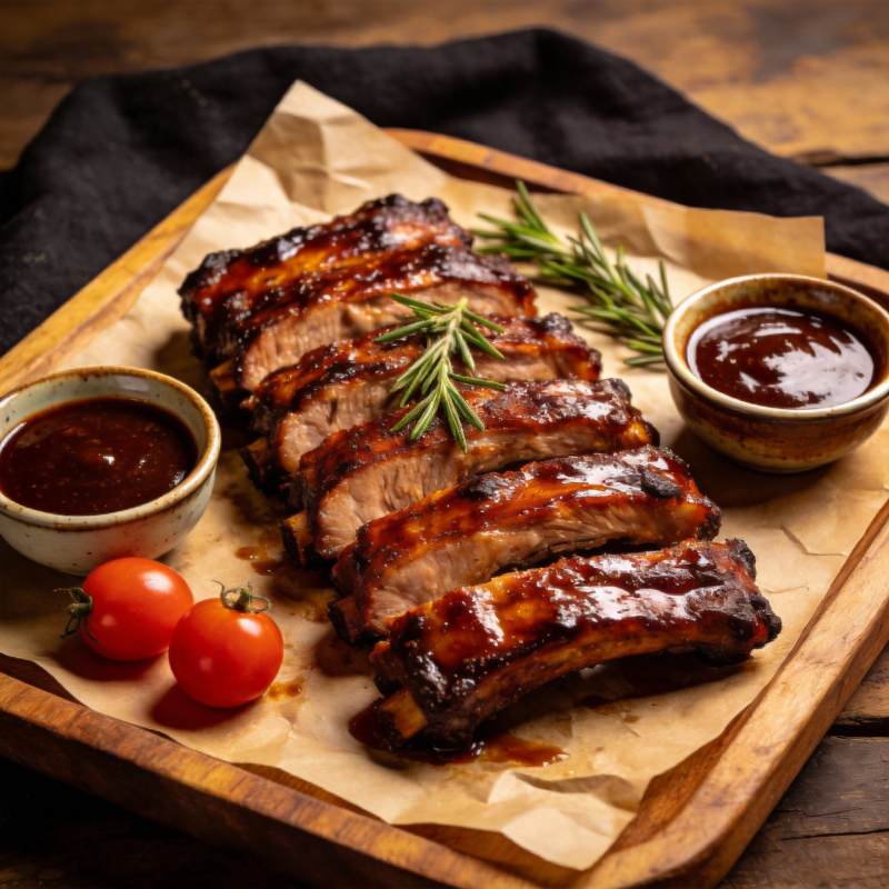 酱香烤肋排图片