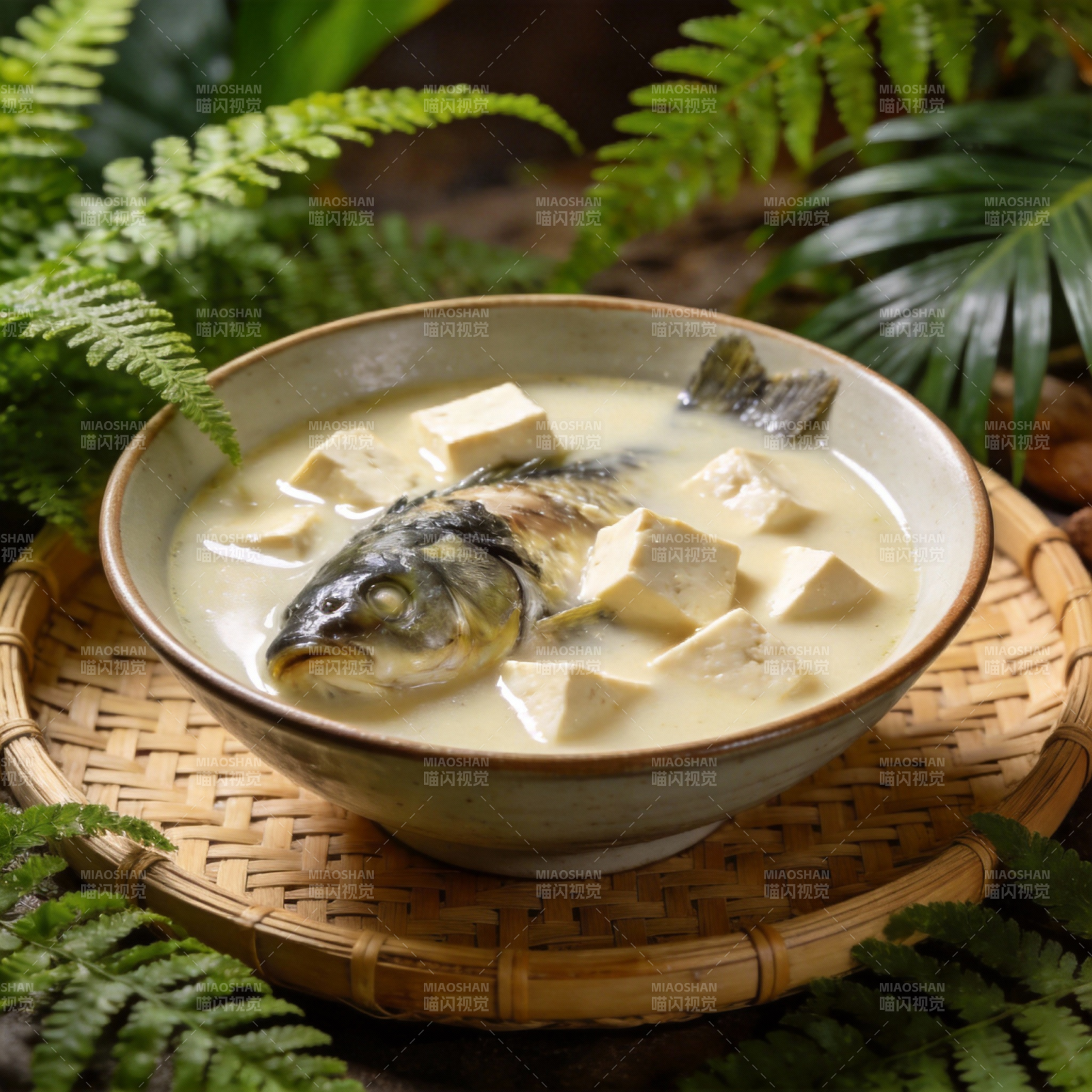 鱼头豆腐汤图片