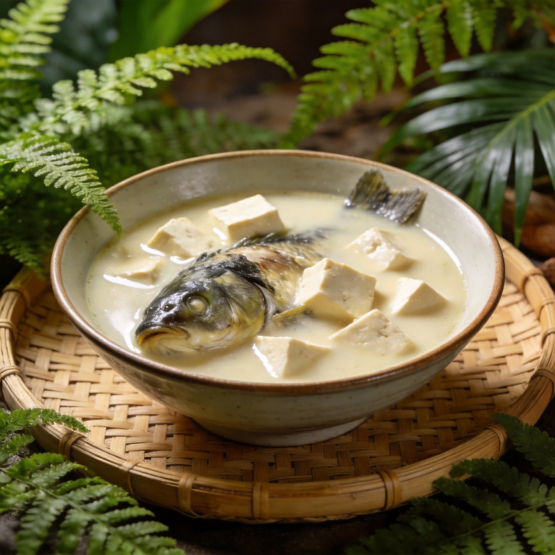 鱼头豆腐汤图片