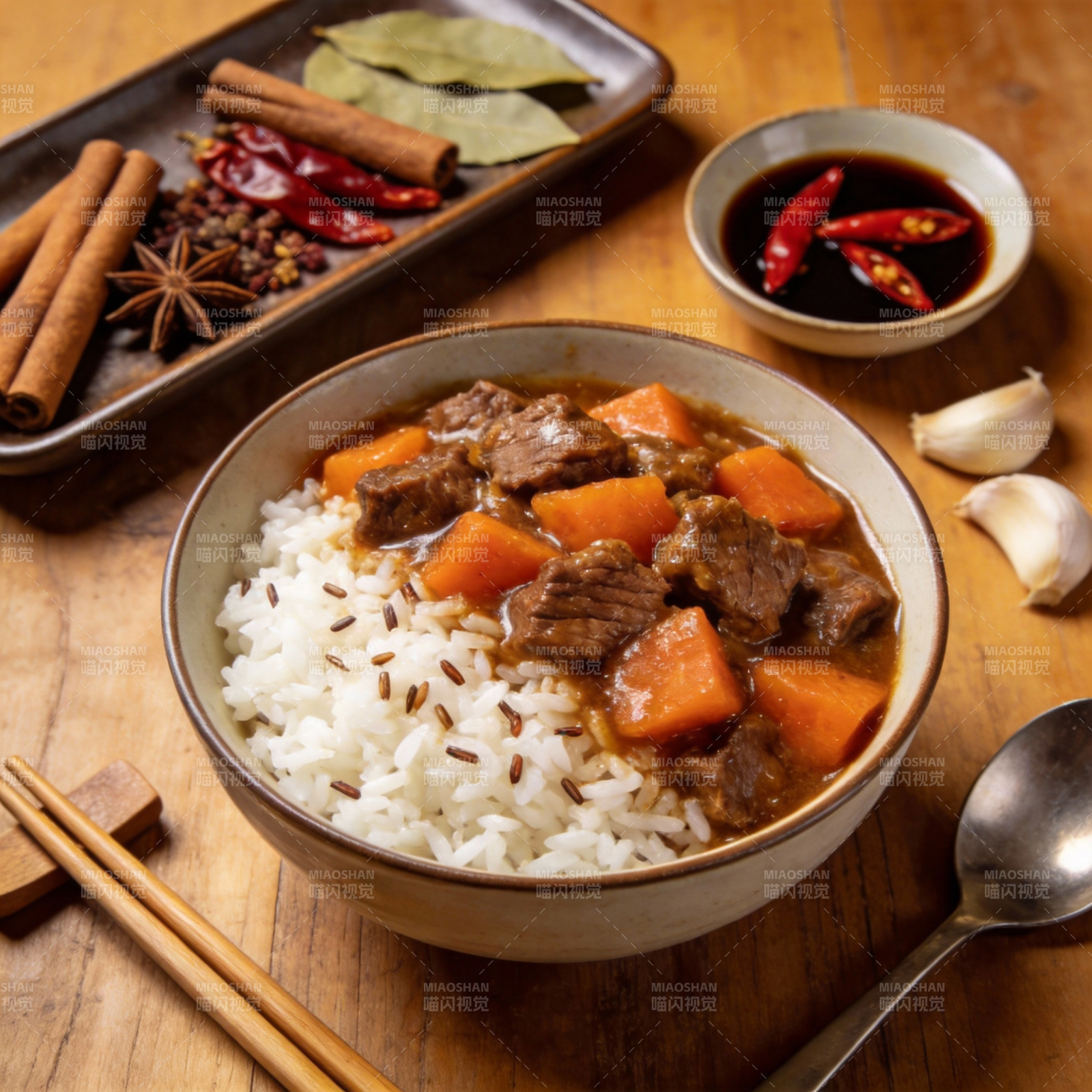 牛肉炖胡萝卜饭图片