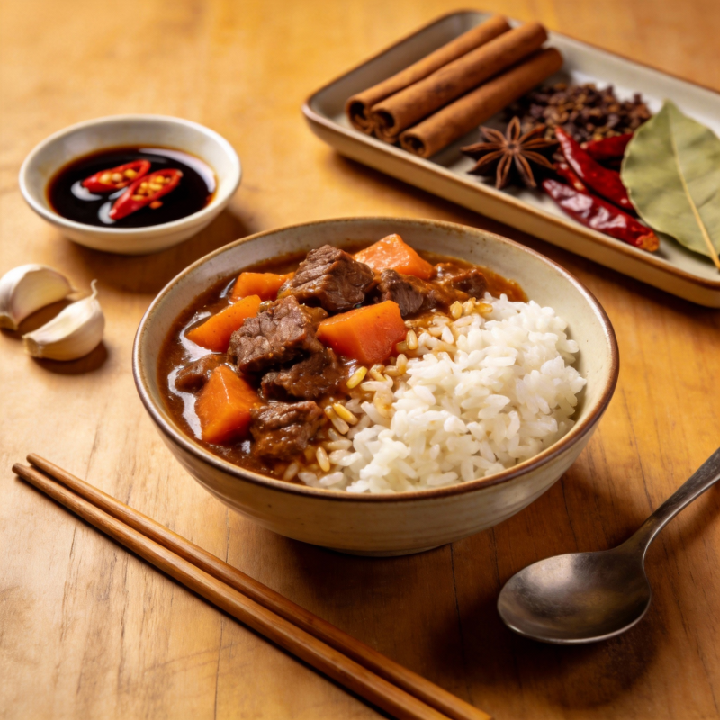 咖喱牛肉饭图片