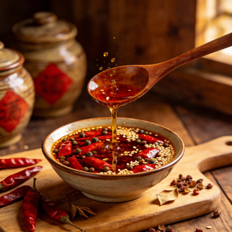 麻辣油泼辣子图片