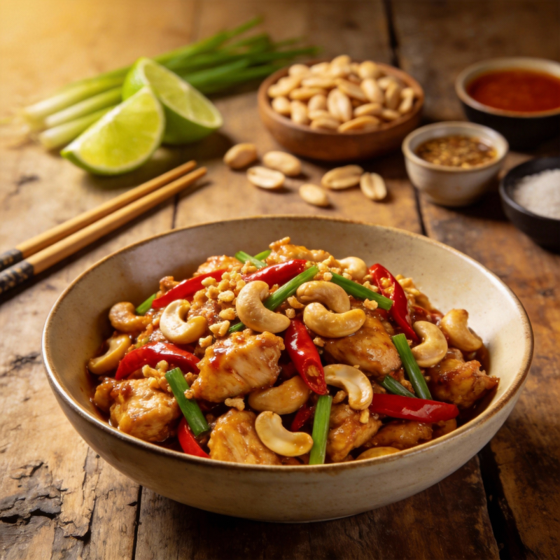 腰果鸡丁炒菜图片