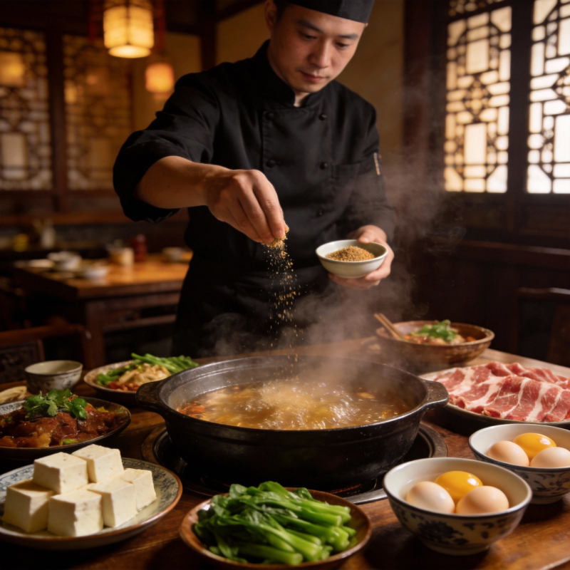 火锅宴席 香气四溢图片