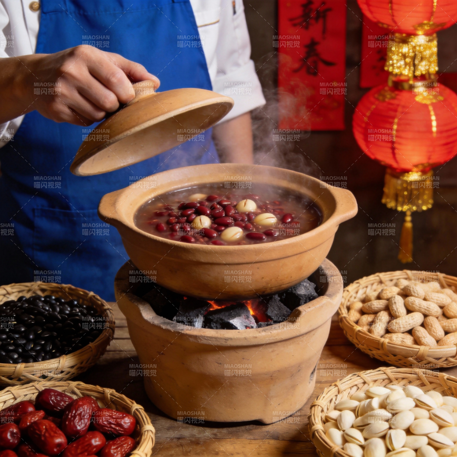 腊八粥暖冬图片