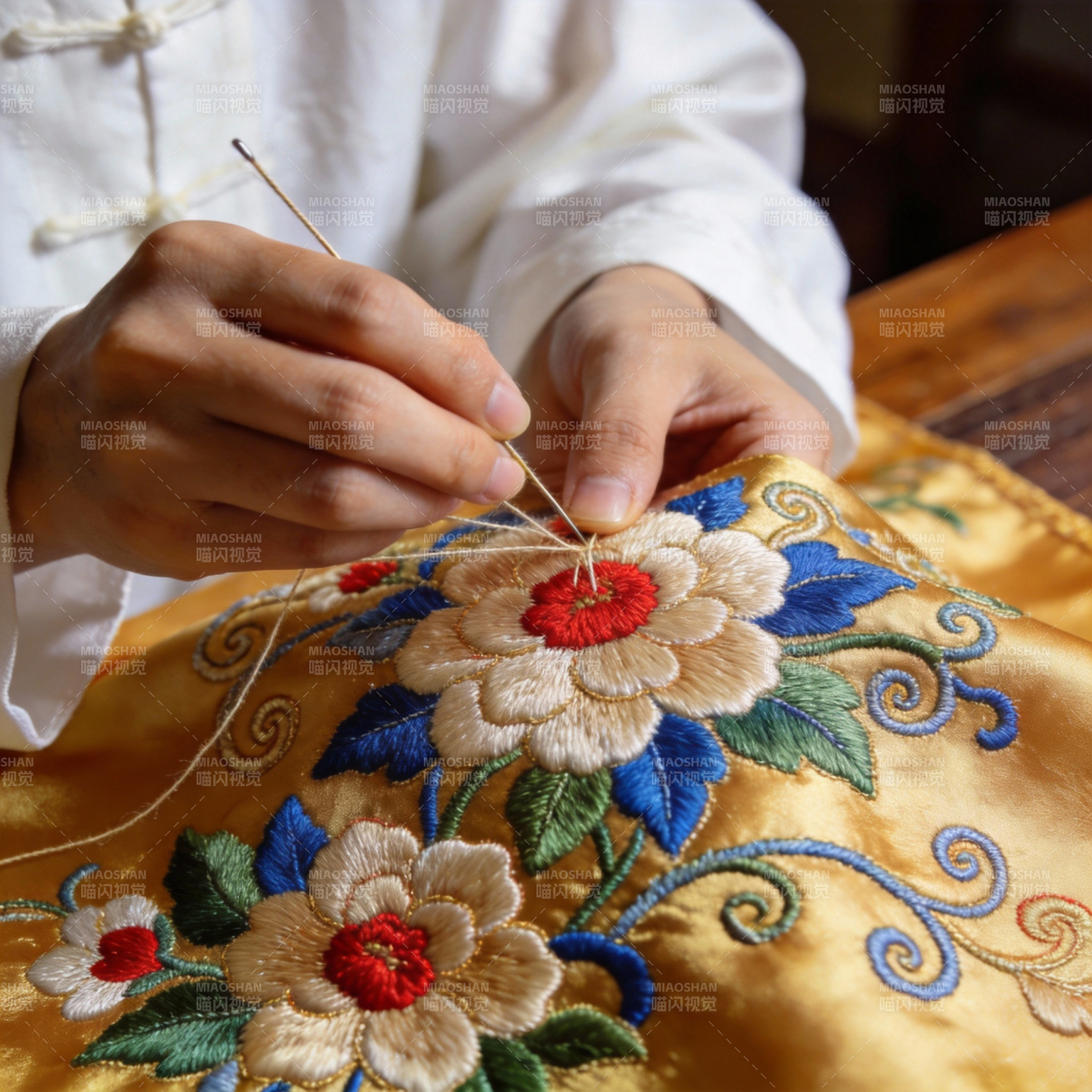 刺绣花艺图片