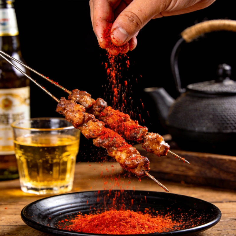 烤肉撒辣粉图片