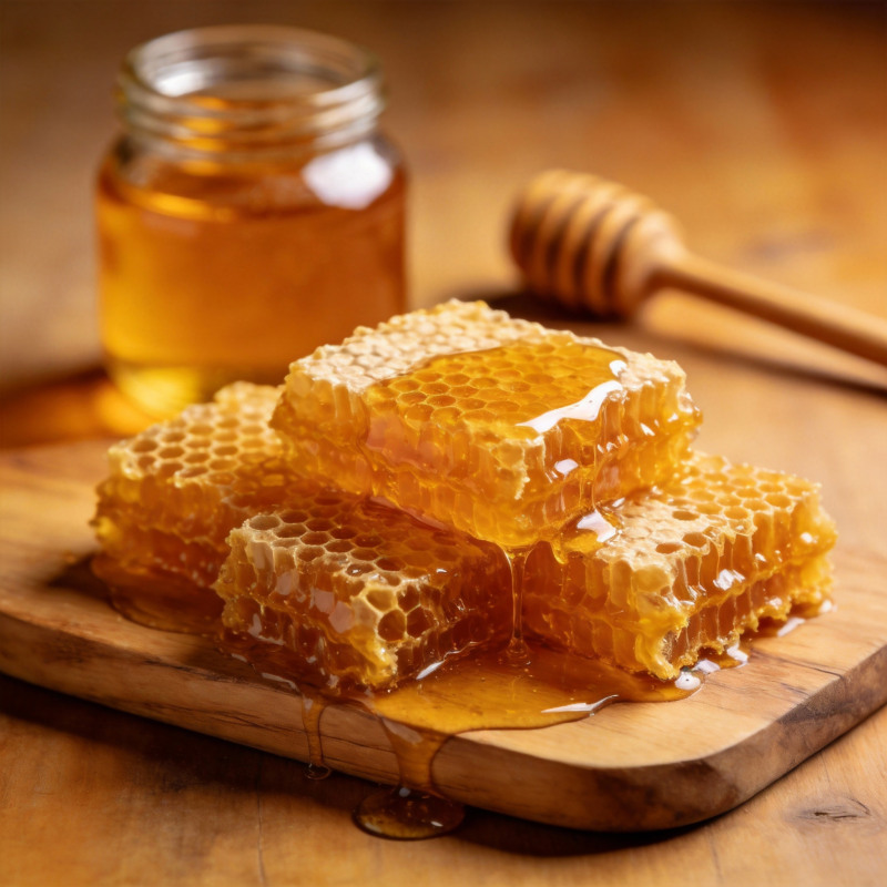 蜂蜜蜂巢特写图片