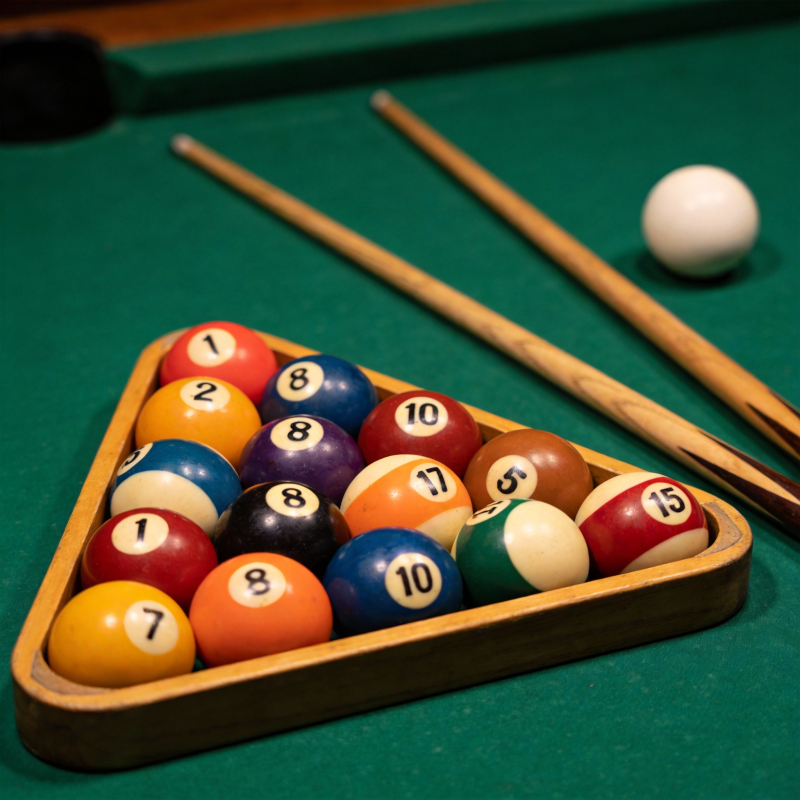 台球静待开杆图片