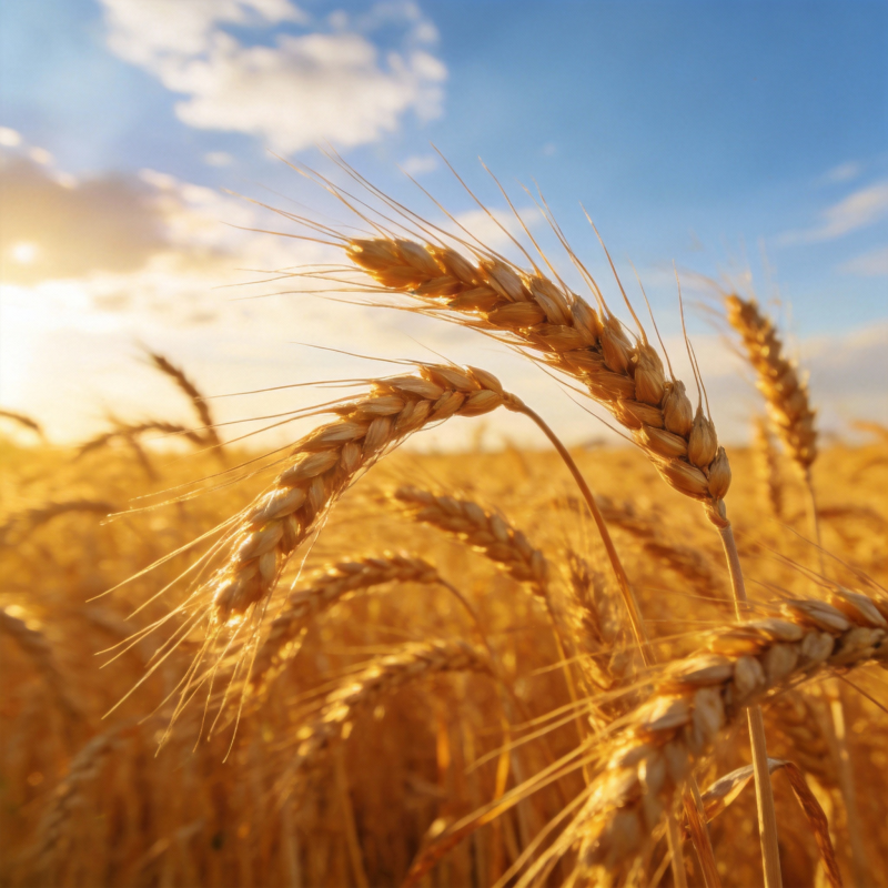 金麦迎风摇曳图片