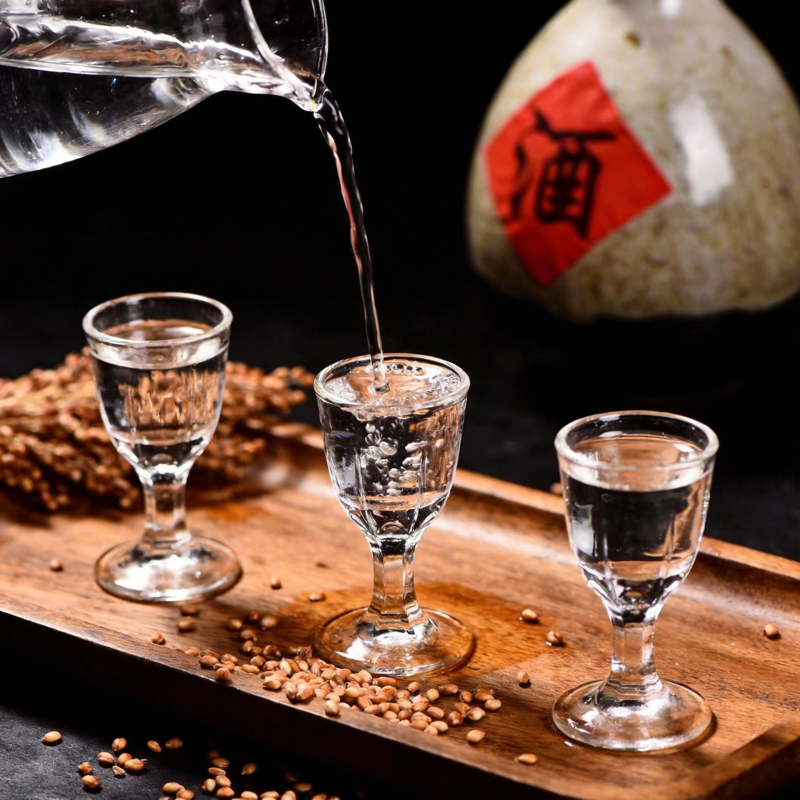 酒香四溢 斟满杯中图片