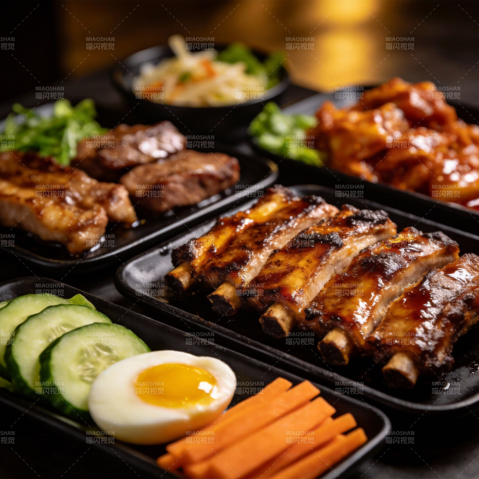 美味烤肉拼盘图片