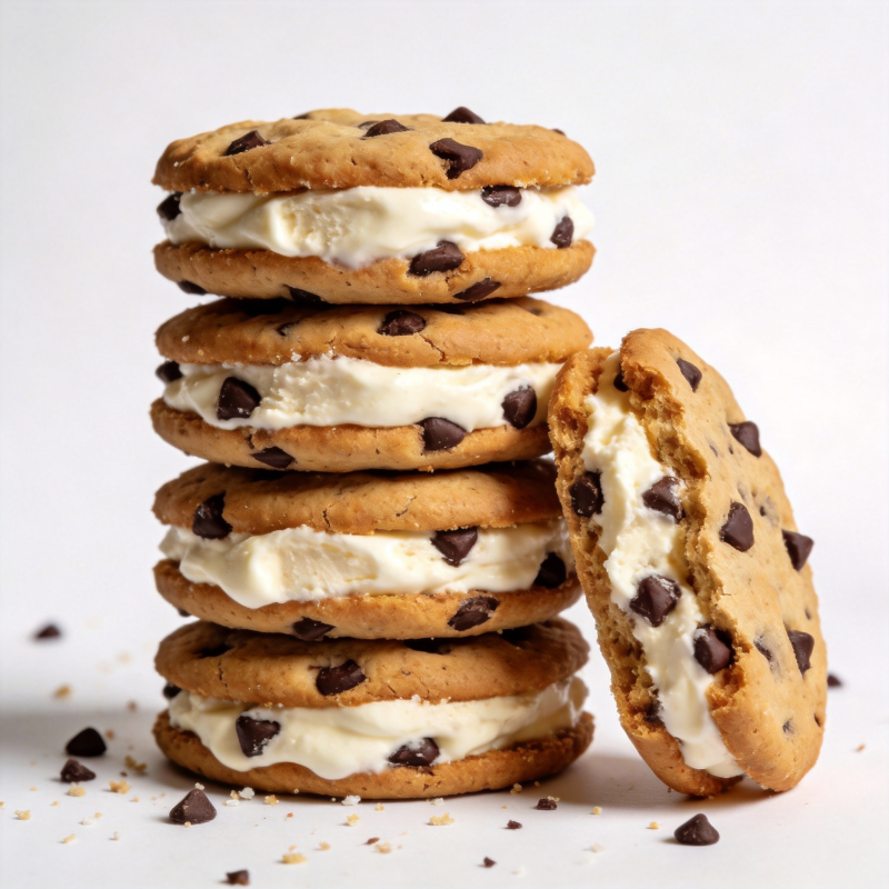 巧克力 chip 冰激凌夹心饼干图片