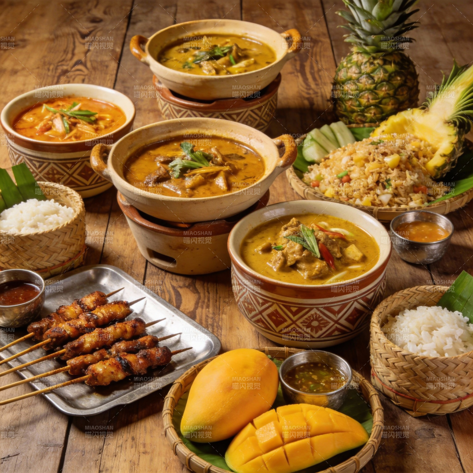 热带风味美食盛宴图片