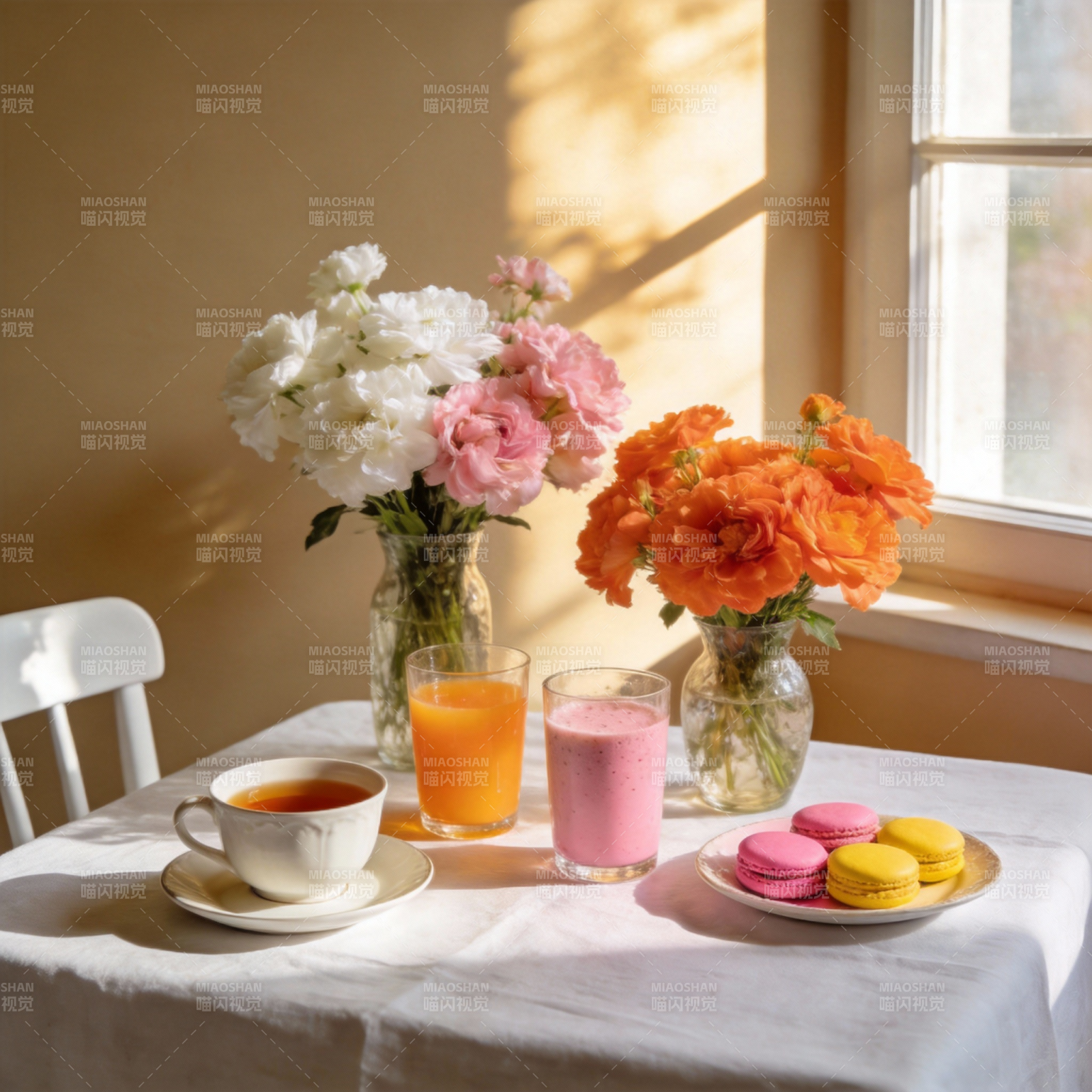 花香茶点时光图片