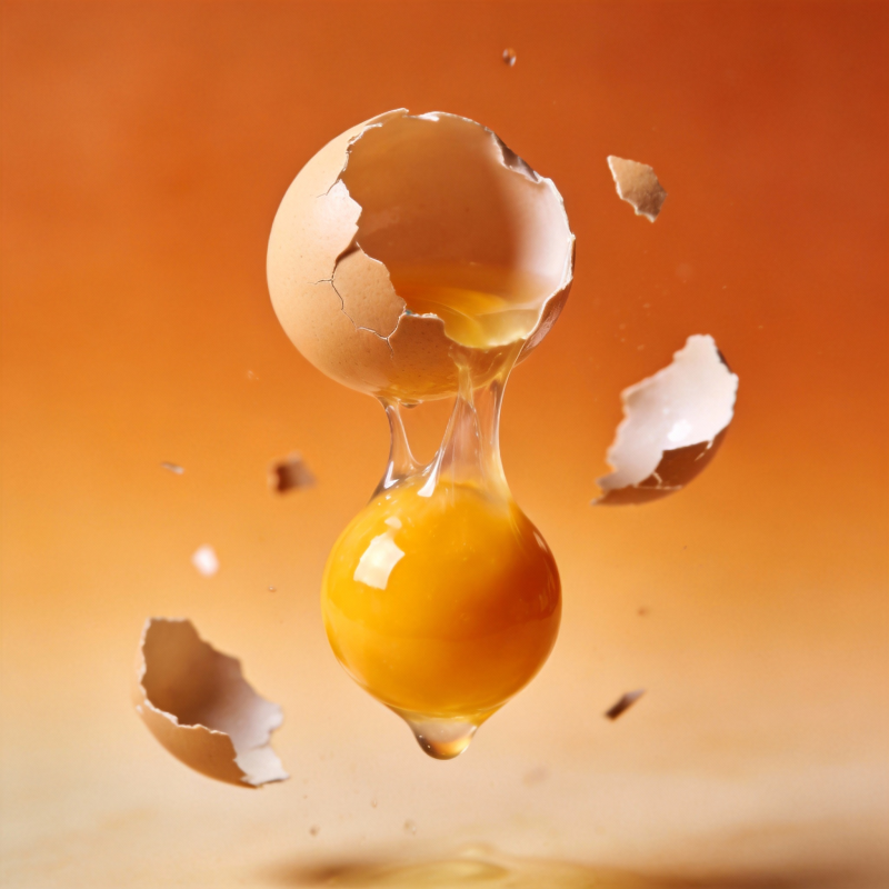 蛋壳碎裂瞬间图片