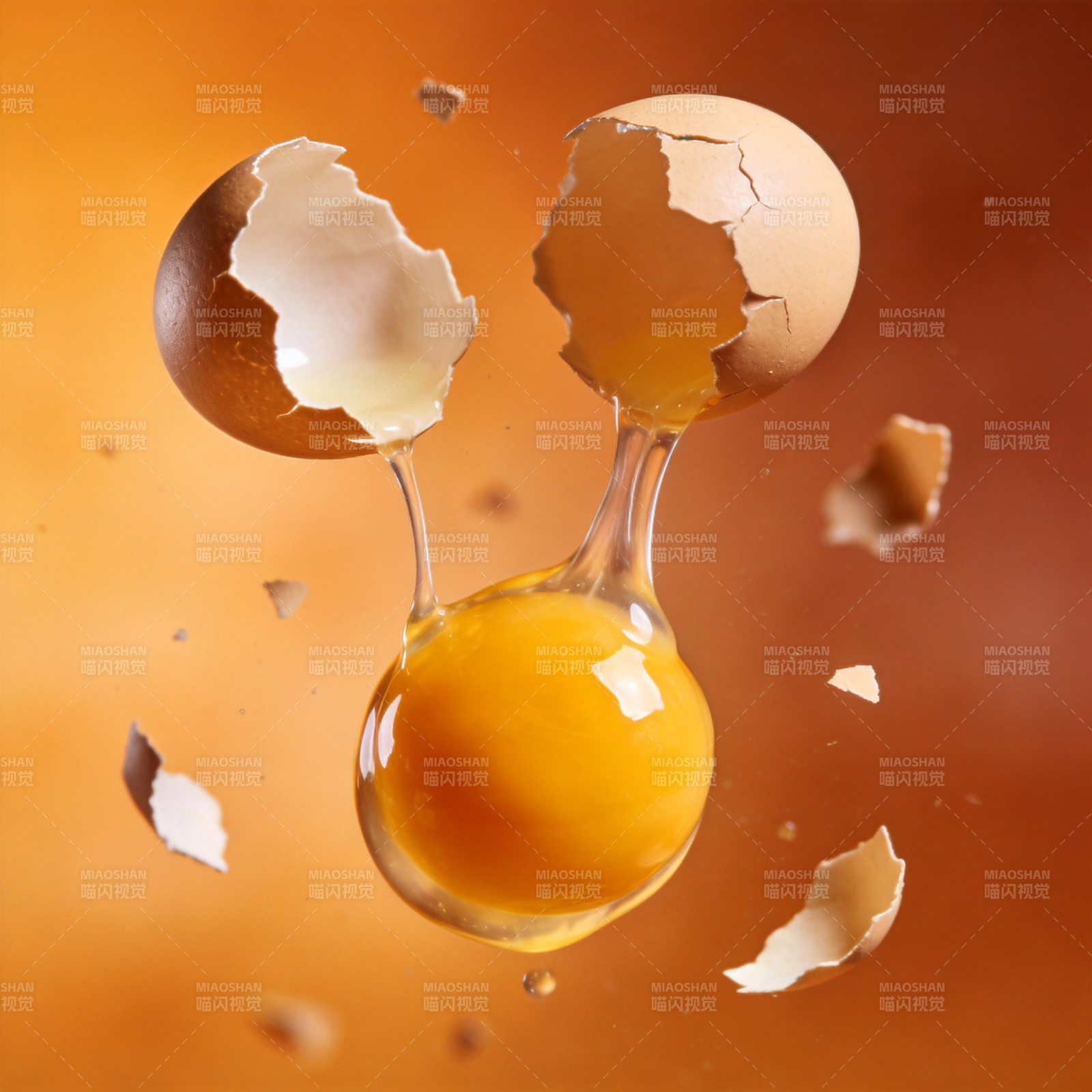 蛋壳破碎瞬间图片