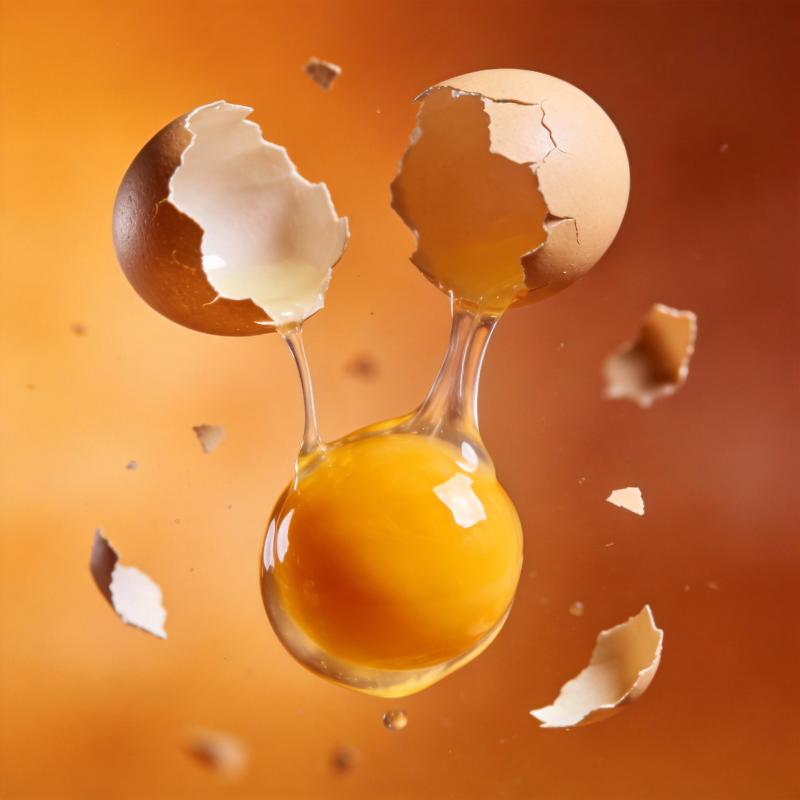 蛋壳破碎瞬间图片