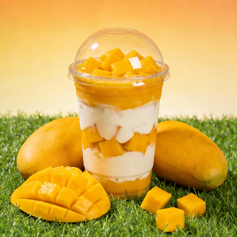 芒果酸奶杯图片