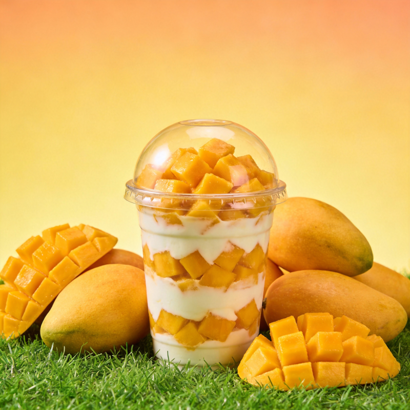 芒果酸奶杯图片