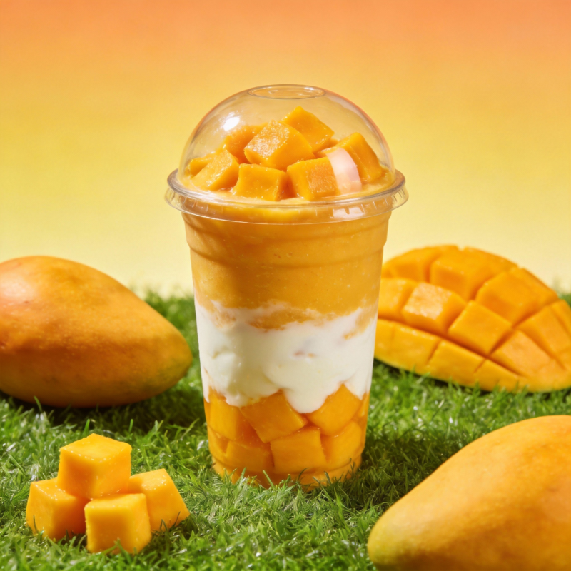 芒果酸奶杯图片