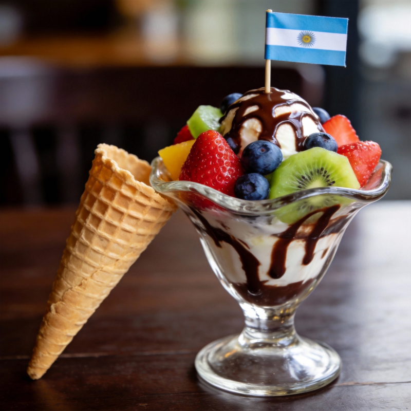 阿根廷水果冰淇淋图片