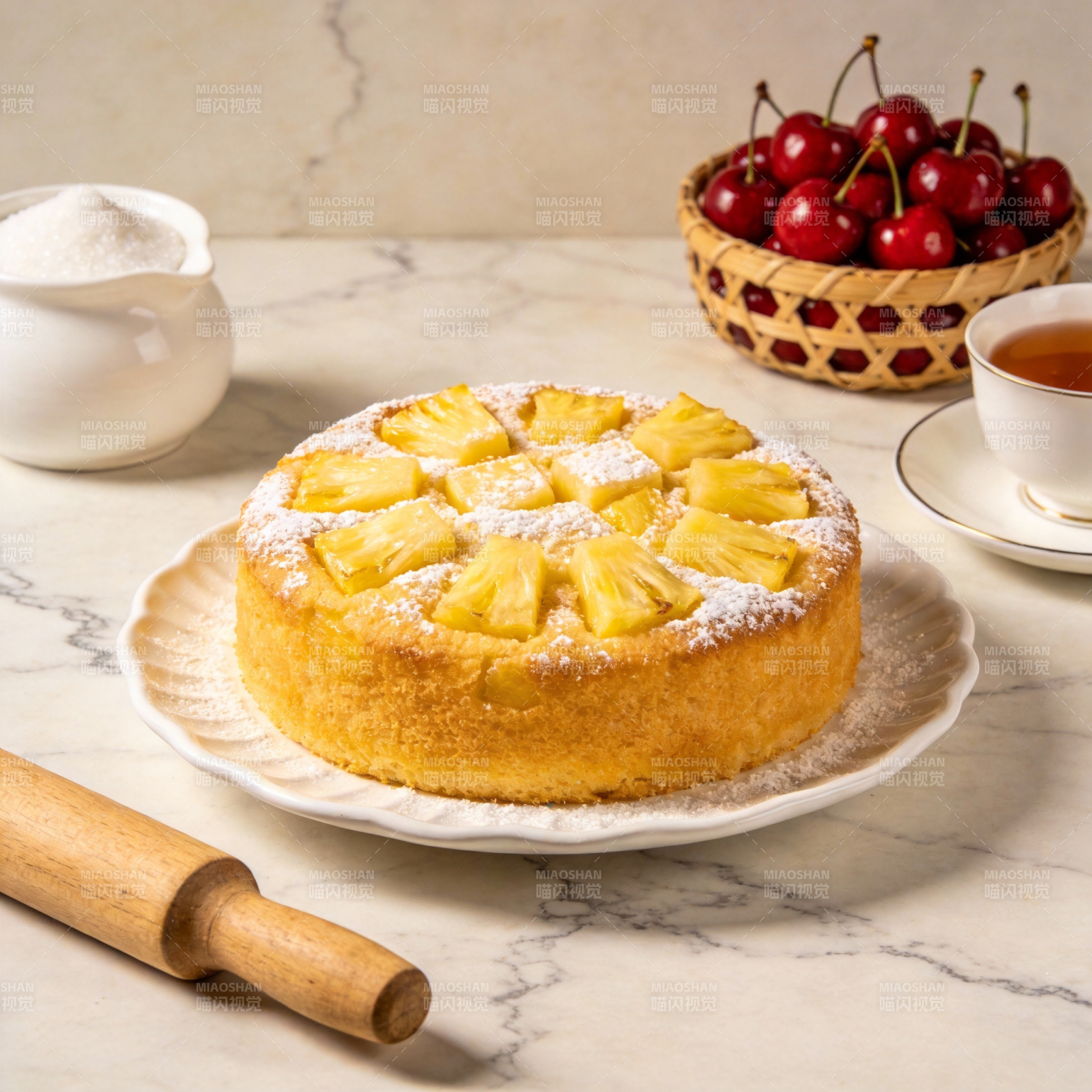 菠萝蛋糕 甜蜜滋味图片