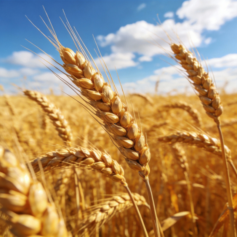 金麦迎风摇曳图片