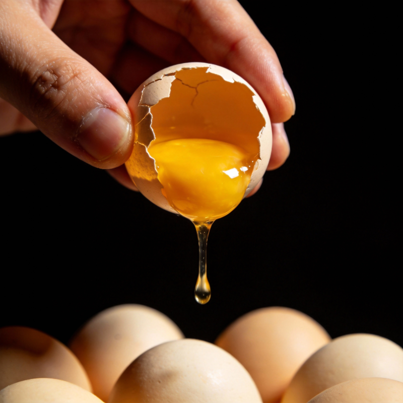 蛋黄滴落瞬间图片