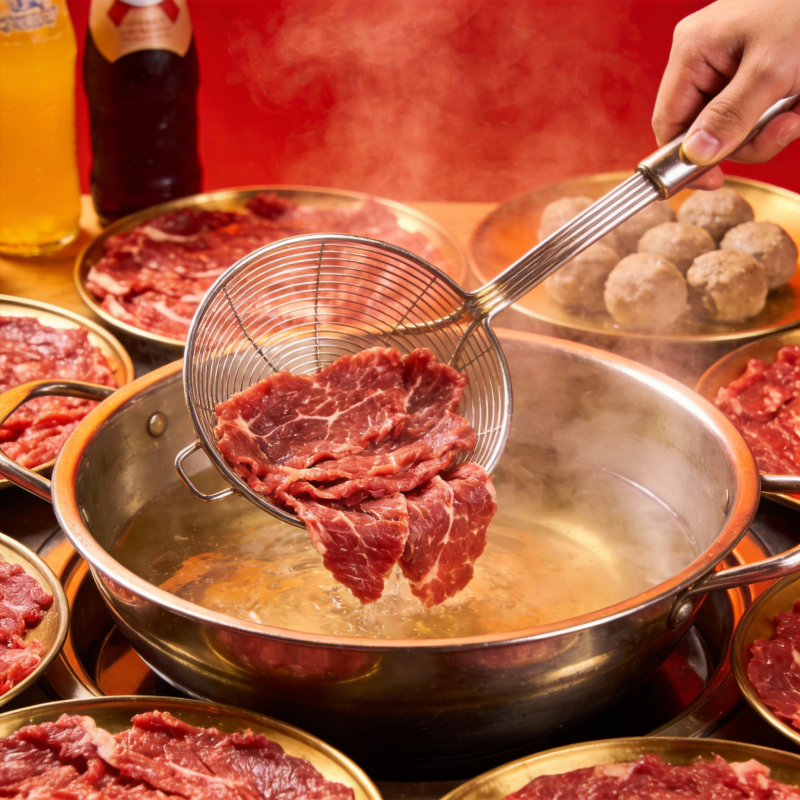 火锅涮肉 热气腾腾图片