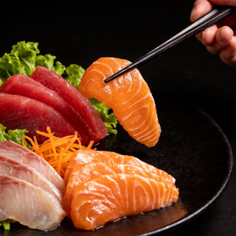 鲜美刺身拼盘图片