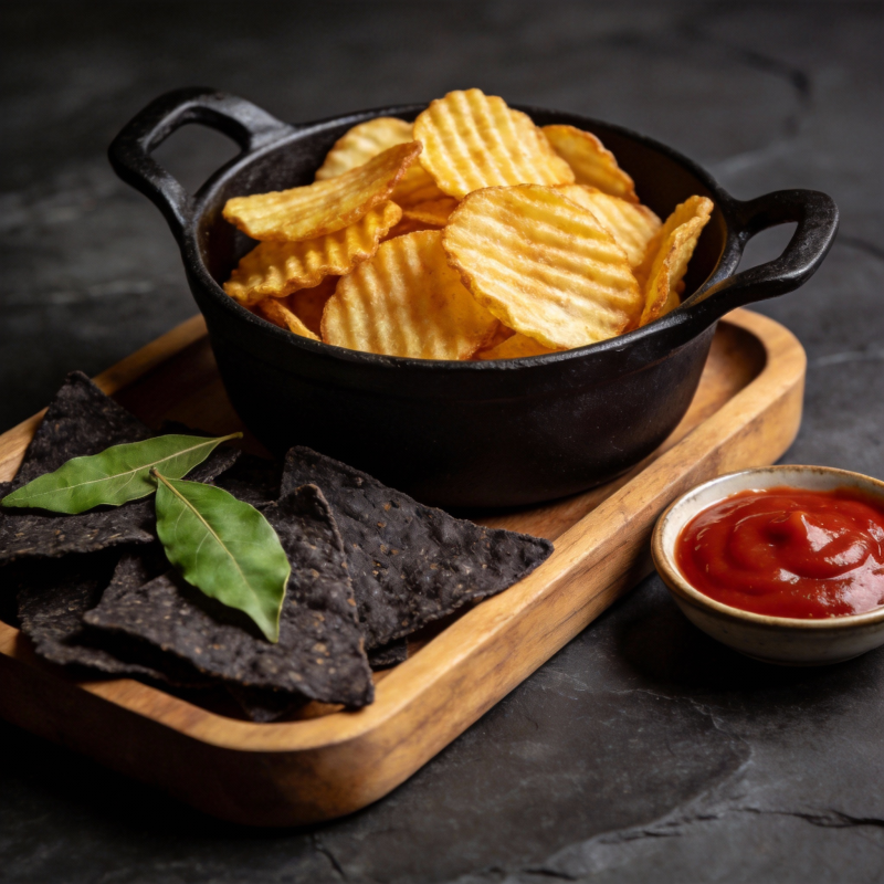 薯片与玉米片拼盘图片