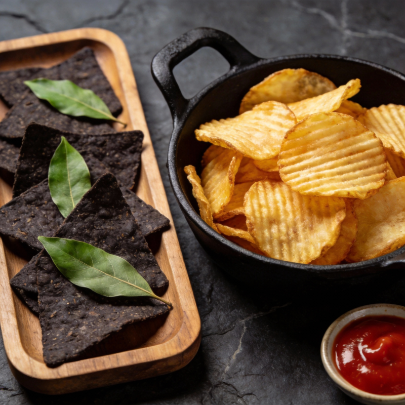 薯片与玉米片拼盘图片