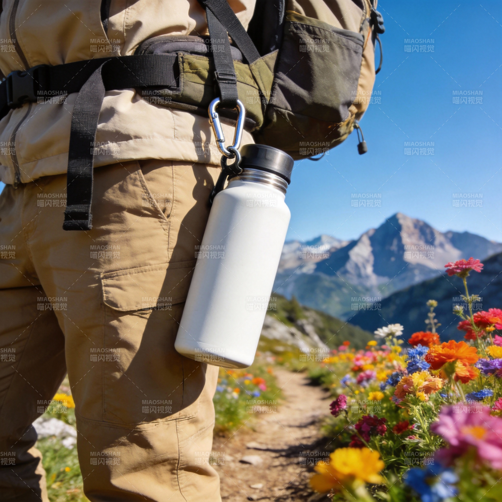 山野徒步 花间行图片