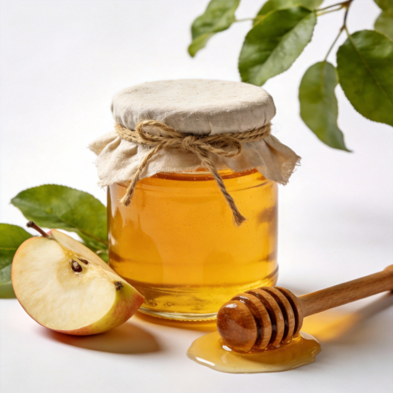 蜂蜜苹果静物图图片