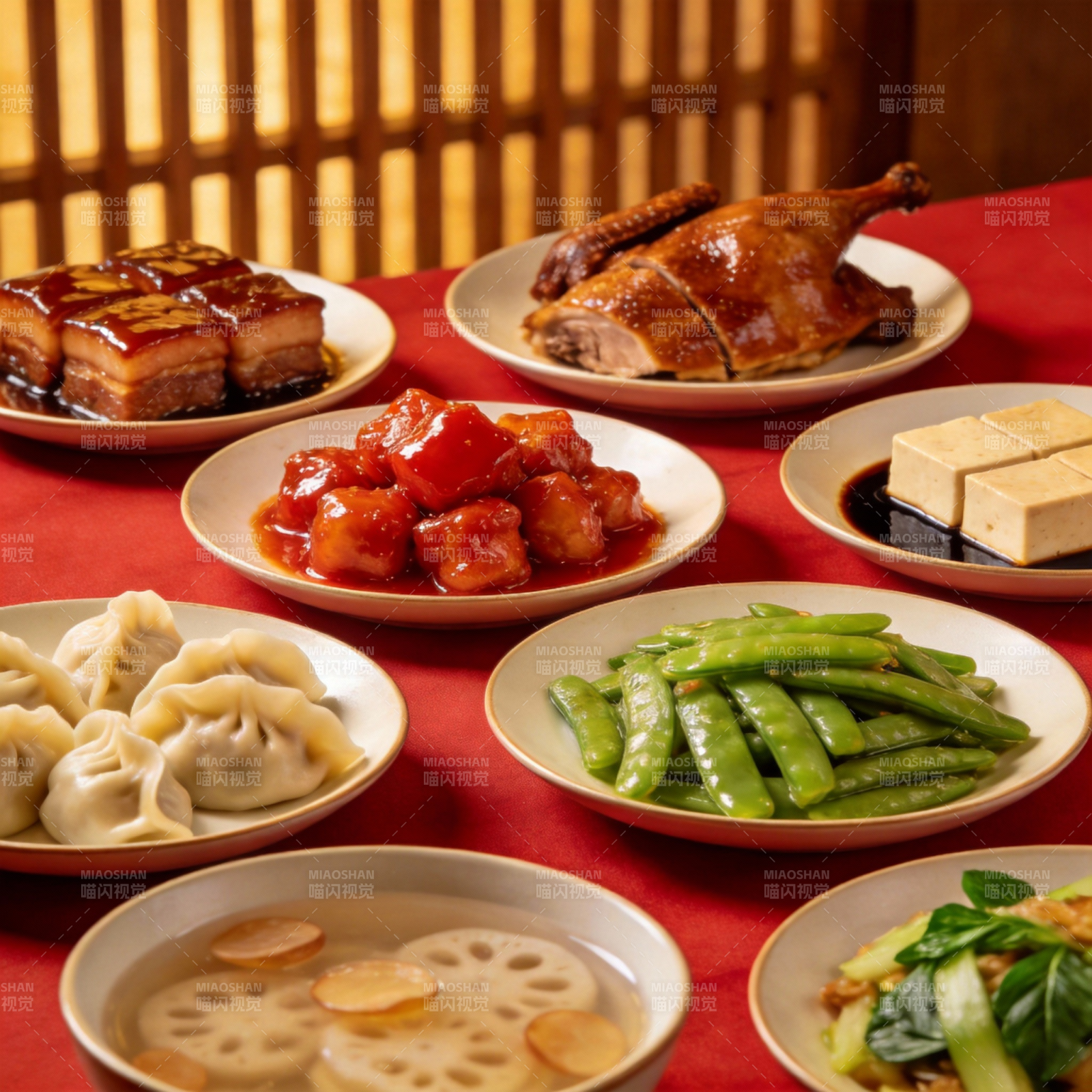 中式美食盛宴图片