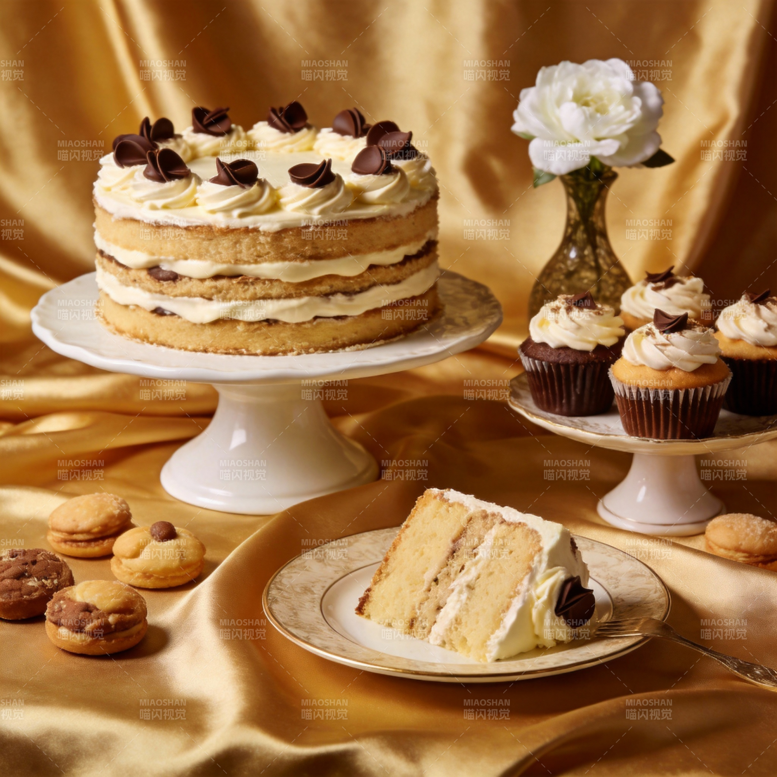 奶油巧克力蛋糕图片