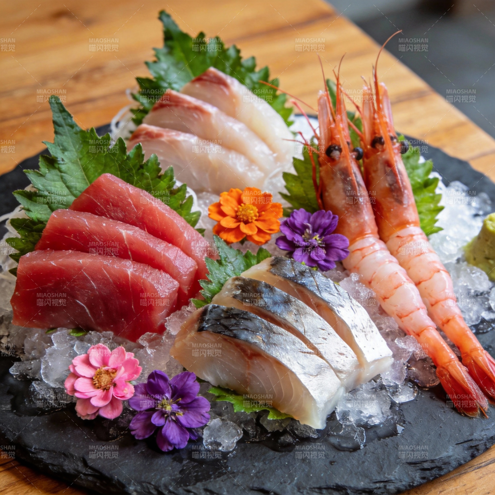 精致刺身拼盘图片