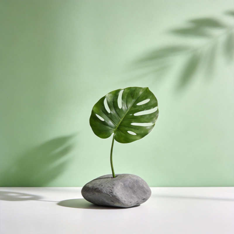 绿叶石上生图片