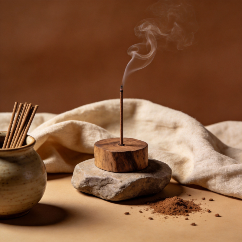 香烟袅袅 静谧时光图片