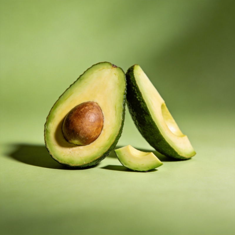 新鲜牛油果切开图片