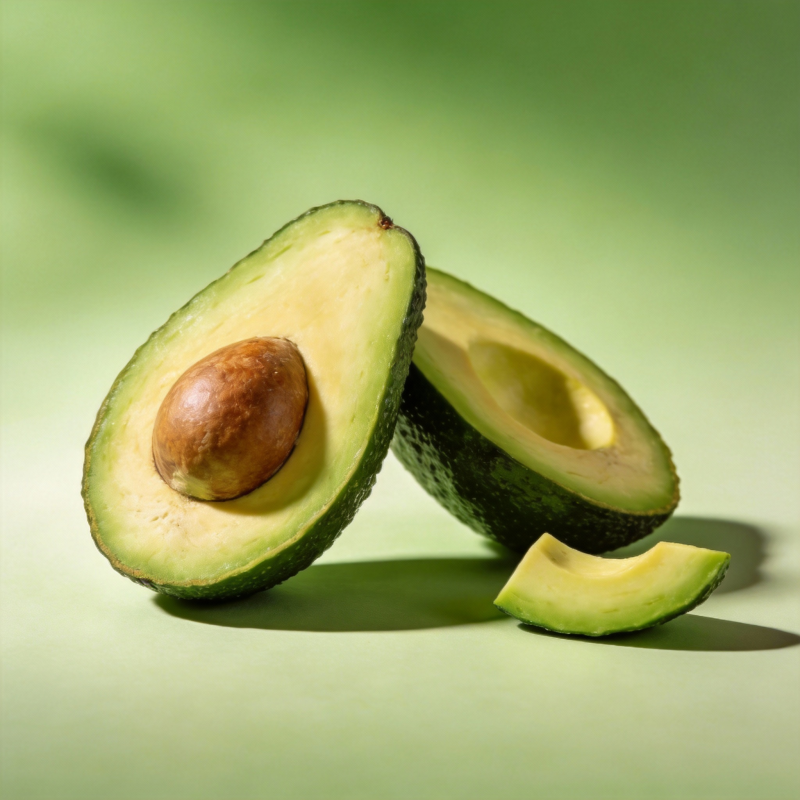 新鲜牛油果切片图片