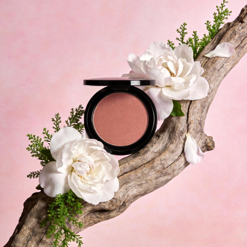 花间粉颊 柔美绽放图片