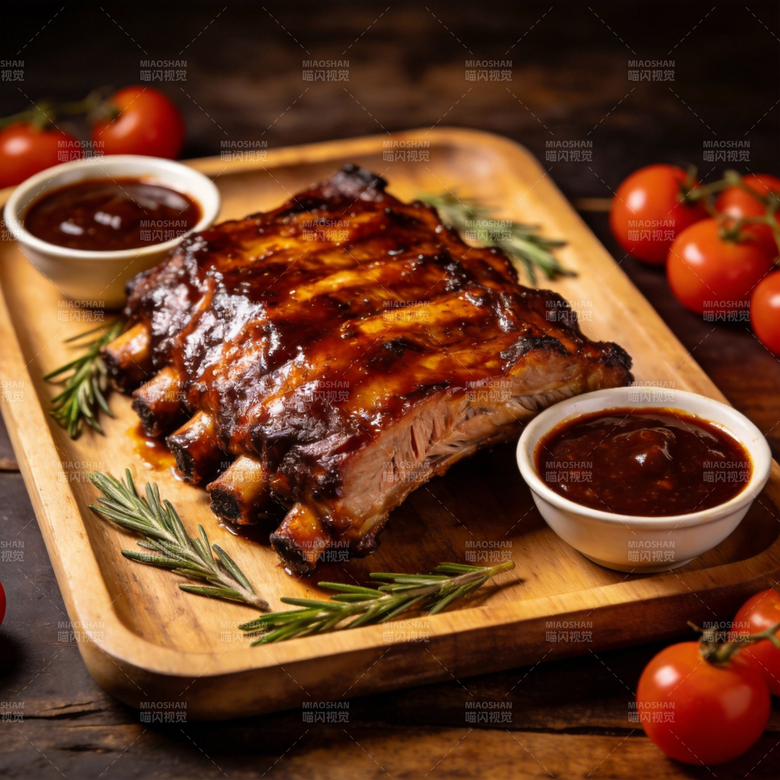 酱香烤肋排图片